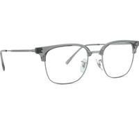 Ray - Ban Unisex Ray - Ban RX7216 NEW CLUBMASTER 8470 Montures optiques Acétate Gris Transparent Carré Normale