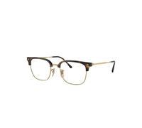 Ray-Ban New Clubmaster Optics Monture Or Verres Transparents Polarisé 51-20