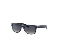 Ray-Ban New Wayfarer Classic Lunettes De Soleil Monture Bleu Verres Bleu Polarisé 55-18