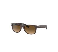 Ray - Ban Unisex RB2132 NEW WAYFARER 6608M2 Lunettes de soleil Nylon Marron Marron Carré Polarisé Ombré