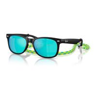 Ray - Ban Enfant Ray - Ban RJ9052S JUNIOR NEW WAYFARER 702855 Lunettes de soleil Nylon Noir Vert Carré Miroir