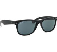 Ray - Ban Unisex Ray - Ban RB2132 NEW WAYFARER 622/R5 Lunettes de soleil Nylon Noir Bleu Carré Normale Antireflet