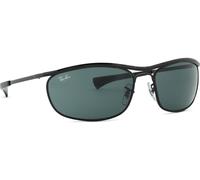 Ray-Ban Lunettes de soleil Olympian I Deluxe RB3119M 002/R5 Métal noir Verres bleus Taille 62 mm