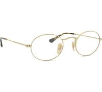 Ray - Ban Unisex Ray - Ban RX3547V OVAL 2500 Montures optiques Métal Or Transparent Ronde Normale