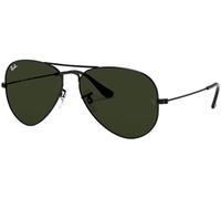 Ray-Ban Pilot Aviator Original avec kit d'entretien, Noir | G15 vert foncé, Large 58
