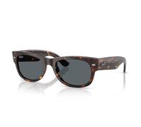 Ray - Ban Unisex Ray - Ban RB0832S MEGA WAYFARER II 902/R5 Lunettes de soleil Acétate Tortue Bleu Carré Normale
