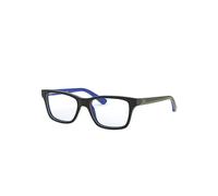 Ray-Ban Rb1536 Optics Kids Monture Gris Foncé Sur Bleu Verres Transparents Polarisé 48-16