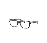Ray-Ban Rb1555 Optics Kids Monture Noir Sur Transparent Verres Transparents Polarisé 46-16
