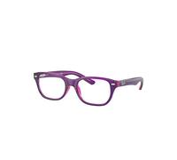 Ray-Ban Rb1555 Optics Kids Monture Violet Sur Fuchsia Fluo Verres Transparents Polarisé 46-16