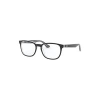 Ray-Ban Rb1592 Optics Kids Monture Noir Sur Transparent Verres Transparents Polarisé 48-16