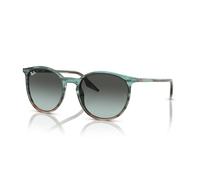 Ray-Ban Rb2204, Lunettes de Soleil Mixte, Dégradé Bleu rayé Vert/Bleu Vintage dégradé Noir, 51MM