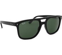 Ray-Ban Lunettes de soleil RB2213 901/31 Unisexe Acétate Noir Vert G15 Carré Normale