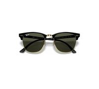 Ray-Ban Clubmaster Classic Vert Teinte unie + Noir