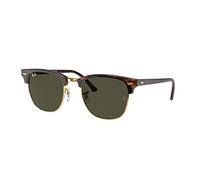 Ray-Ban RB3016 CLUBMASTER MOCK TORTOISE-ARISTA/CRYSTAL GREEN (W0366) - 55mm