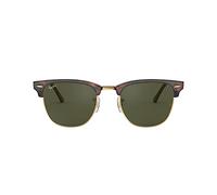 Ray-Ban RB3016 CLUBMASTER MOCK TORTOISE-ARISTA/CRYSTAL GREEN (W0366) - 55mm