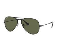 Ray Ban - RB3025 Aviator Matte Black Green G-15 Polarized - 58 - Lunettes de soleil