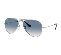 Ray Ban - RB3025 Aviator Polished Silver Gradient Light Blue - 58 - Lunettes de soleil