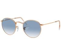 Ray-Ban RB3447 Round Metal Original avec kit d'entretien, Or rouge - Gradient Clearblue