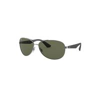 Ray-Ban Rb3526 Lunettes De Soleil Monture Noir Verres Vert Polarisé 63-14