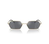 Ray - Ban Unisex Ray - Ban RB3728 YEVI 92136V Lunettes de soleil Métal Or Gris Géométrique Normale Miroir