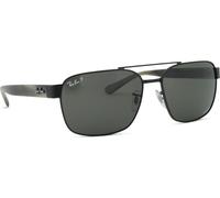 Ray - Ban Unisex Ray - Ban RB3751CH 002/K8 Lunettes de soleil Métal Noir Gris Carré Polarisé