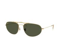 Ray - Ban Unisex Ray - Ban RB3945 919631 Lunettes de soleil Métal Or Vert Géométrique Normale