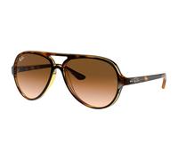 Ray - Ban Homme RB4125 CATS 5000 710/51 Lunettes de soleil Injecté Tortue Pilote Normale Ombré