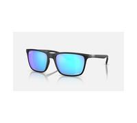 Ray-Ban - Lunettes de soleil RB4385 601SA1 Homme Noir/Vert Carrées Polarisées Taille 58