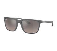 Ray Ban - RB4385 Mat Grey Chromance Grey Polar - 58 - Lunettes de soleil