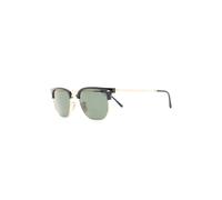 Ray-Ban Lunettes de soleil RB4416 New Clubmaster Unisexe Injecté Noir/Vert Géométrique Normale