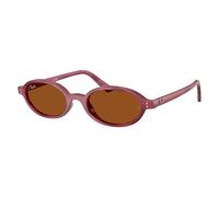 Ray - Ban Unisex Ray - Ban RB4472 685773 Lunettes de soleil Injecté Violet Marron Ronde Normale