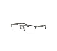 Ray-Ban Rb6335 Optics Monture Gris Verres Transparents Polarisé 56-17