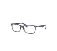 Ray-Ban Rb7047 Optics Monture Bleu Verres Transparents Polarisé 56-17