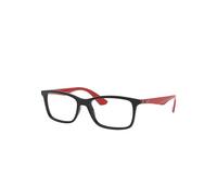 Ray-Ban Rb7047 Optics Monture Rouge Verres Transparents Polarisé 56-17