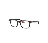Ray - Ban Unisex RX7144M SCUDERIA FERRARI COLLECTION F602 Montures optiques Jeter un coup d'œil Noir Transparent Carré Normale