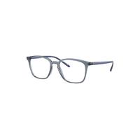 Ray - Ban Unisex RX7185 8235 Montures optiques Injecté Bleu Transparent Carré Normale