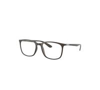 Ray-Ban Rb7199 Optics Monture Marron Verres Transparents Polarisé 54-18
