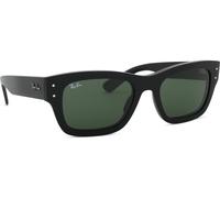 Ray-Ban Lunettes de soleil Joseph RB7683S Unisexe Acétate Noir/Lentille Verte Carrées Taille 55