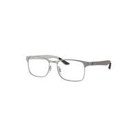Ray-Ban Rb8416 Optics Monture Gunmetal Verres Transparents Polarisé 55-17