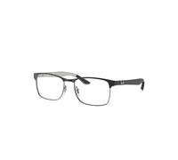 Ray-Ban Rb8416 Optics Monture Noir Sur Gunmetal Verres Transparents Polarisé 55-17