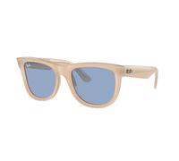 Ray-Ban Rbr0502s Wayfarer Reverse Lunettes de soleil carrées, Beige opale/Miel/Bleu clair, 50 mm
