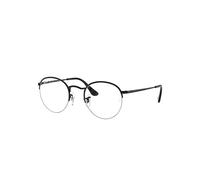 Ray-Ban Round Gaze Monture Noir Verres Transparents 51-22