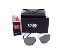 Ray-ban Round II Titanium RB8237 313852 53mm Hommes Soleil Arista or Vert