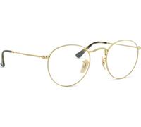 Ray - Ban Unisex Ray - Ban RX3447V ROUND METAL 2500 Montures optiques Métal Or Transparent Ronde Normale