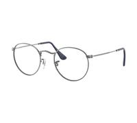 Ray - Ban Unisex Ray - Ban RX3447V ROUND METAL 2502 Montures optiques Métal Gris Ronde Normale