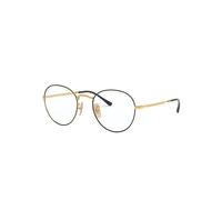 Ray-Ban Round Metal Optics Ii Monture Or Verres Transparents Polarisé 51-20