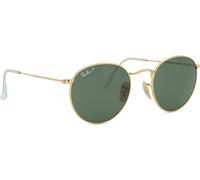 Ray-Ban Lunettes de soleil unisexes RB3447 Round Metal Or verres verts polarisés 001/58
