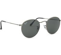 Ray-Ban Lunettes de soleil RB3447 9229B1 Round Metal Unisexe Monture gunmetal Verres gris foncé