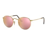 Ray-Ban Round Flat Lenses Cuivre Flash