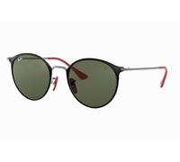 Ray Ban Scuderia Ferrari RB3602M F02031 51-21 Noir Sur Gunmetal G-15 Vert